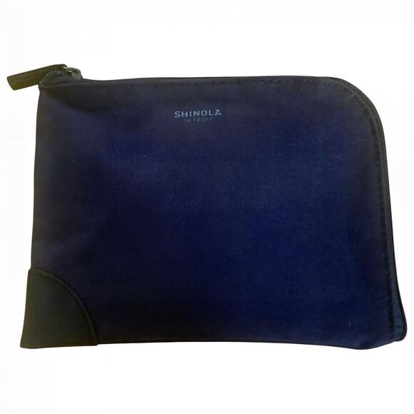 Shinola × American Airlines Amenity Kit Navy Canvas Pouch,Travel Toiletry Bag - Picture 1 of 4
